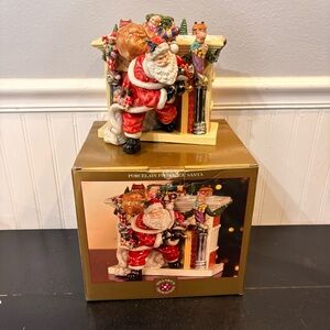 Vtg Santa Claus Trimmings Traditional Handcraft 11" Dillard's Figurine